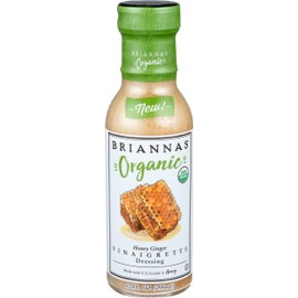 BRIANNAS Organic Honey Ginger Vinaigrette Dressing, 10 FZ
