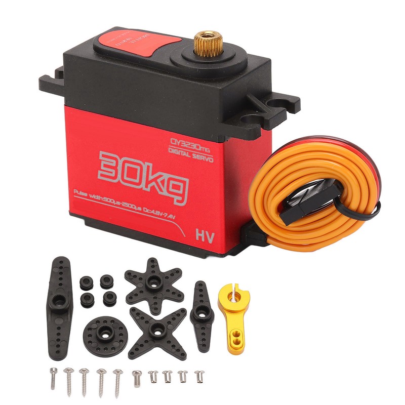 RC 30KG Servo Quick Response Aluminum Alloy 180 Degree Waterproof
