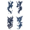 Jagua Tattoo Stickers, 2 Weeks Disappearing Henna Tattoos Real Phoenix