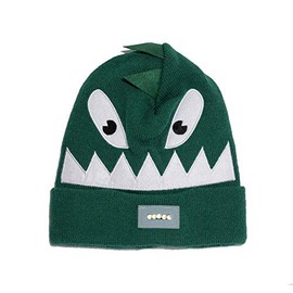 Igloos Kids Lighted Animal Critter Cuff Cap - Outdoor Hat for Cold Winter Weather Verdant Green