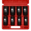 CASOMAN 3/4" Drive Deep Impact Socket Set, 8 Piece Set,