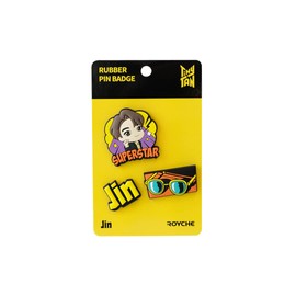 ROYCHE TinyTAN Butter Rubber Pin (JIN) RUBBER PIN BADGE Butter Version