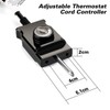 WADEO Adjustable Thermostat Probe Control Cord for Masterbuilt Smokers Cord