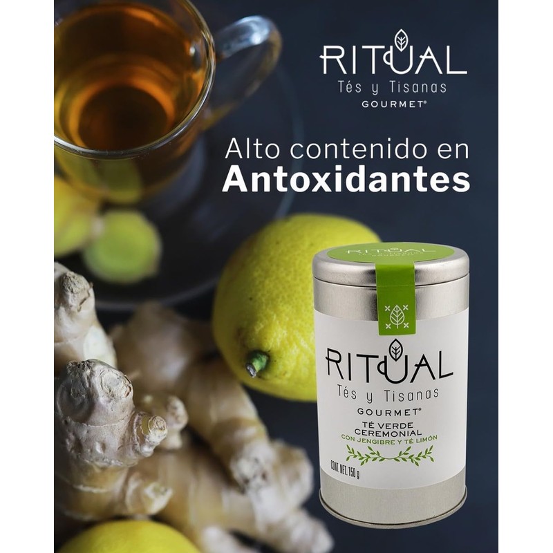 Té Verde con Jengibre y Limón Ritual Gourmet 150 g