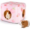 Hedgeink Guinea Pig Hideout Rabbit Bed Cubic Guinea Pig House