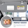 2Pcs Driver & Passenger Side Sun Visor Without Light Fit