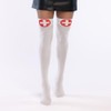 Boland 02254 Socks Stockings Nurse Nurse, White/Red, One Size