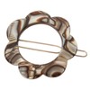 France Luxe Posh Flower Tige Boule Barrette - Onyx