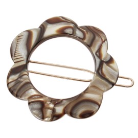 France Luxe Posh Flower Tige Boule Barrette - Onyx