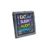 Rustic Slate Coaster - Eat, Sleep, Audit, Repeat Design -