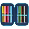 Herlitz TriCase 31-Piece Filled Case Dip Dye Blue/Turquoise, Dip Dye