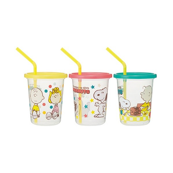 SKATER Snoopy mix straw with a tumbler three SIH3ST