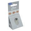 PME JEM Drop Flower Piping Nozzle no. 2D, Plastic, Silver