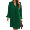 Wkior Fall Dresses for Women Cute V Neck Loose Cute
