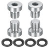 sourcing map 4Pcs M8x1 Inner Hex Head Pipe Fitting Plug,