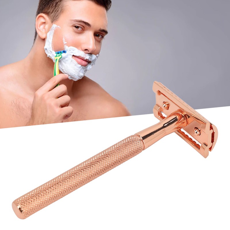 Manual Pocket Beard Trimmer Metal Vintage Double Sided Manual Facial