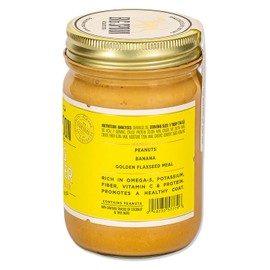 Big Spoon Roasters Wag Butter Banana Flax - Peanut Butter for Dogs - All Natural & Healthy Dog Peanut Butter - Puppy Treats & Snacks – No Gluten, Soy, or Palm – Made in The USA - 2 x 13 Ounce Jars