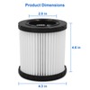 DCV581H Vacuum Filters for Dewalt DCV580H DCV581H DCV5801H 20V Vacuum,