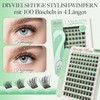 LASHVIEW Cluster Eyelashes, Eyelash Clusters, Natural Look Cluster Eyelash Extensions,