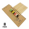 Virgin Forest 8 Pcs Bamboo Toothbrush, BPA-Free Soft Toothbrushes, Natural
