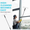 Willinglong Window Squeegee Cleaner with Long Handle(47in), 2 in 1