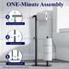 Kitsure Toilet Paper Holder Free Standing - Large Capacity Toilet