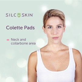 Silcskin Collette Pad Medical Grade Neck Wrinkle Patches, Reusable Silicone Neck Pads For Sleep Lines And Crepey Skin, Holiday Anti Wrinkle Beauty Gift For Her, 30 Day Supply