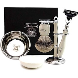 Haryali London Mens Grooming Shaving Kit-Ivory