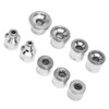NSXAYIWE 9 Pieces Dermabrasion Replacement Tips, Wrinkle Removal, Metal, Various