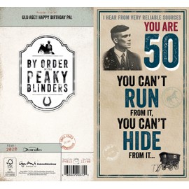 Peaky Blinders Age 50 Birthday Card - 50th Birthday Card