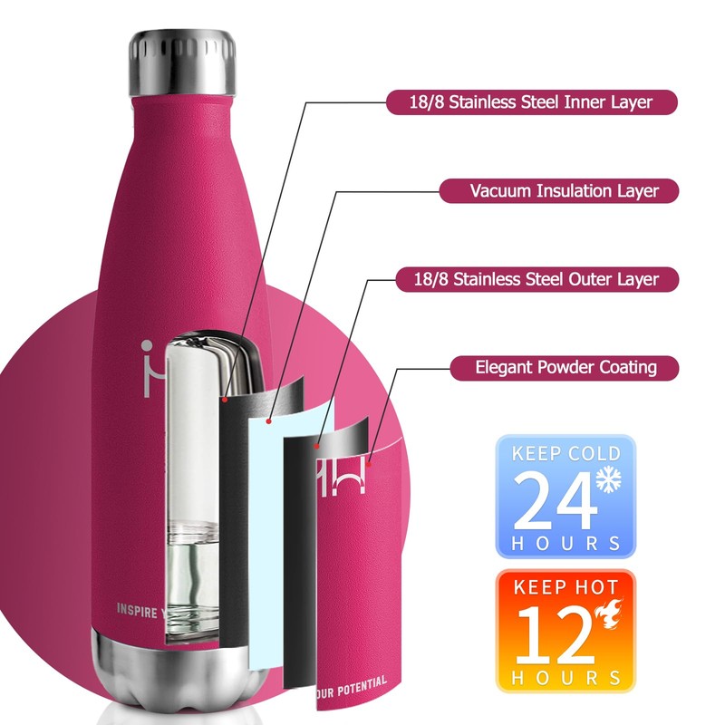 Stainless Steel Drinking Bottle, 750 ml, Thermos Flask, BPA-Free, Suitable