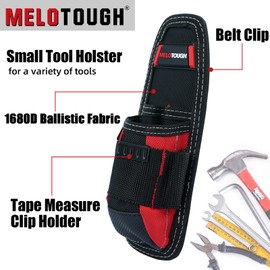 Small Tool Pouch with Belt Clip,Small Tool Holder Pouch, Min Work Organizer Tool Holster and Knife Holder (6 Pockets)
