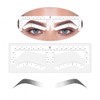 100 pegatinas de cejas con aerógrafo, herramienta de mapeo de
