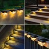 Srtyuo Solar Fence Lights Outdoor 8 Pack - Deck Lights