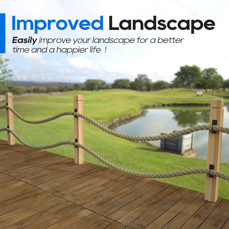 Coliwel 10Pack 2inch Rope Support Holder Drop Ring Brackets Stainless