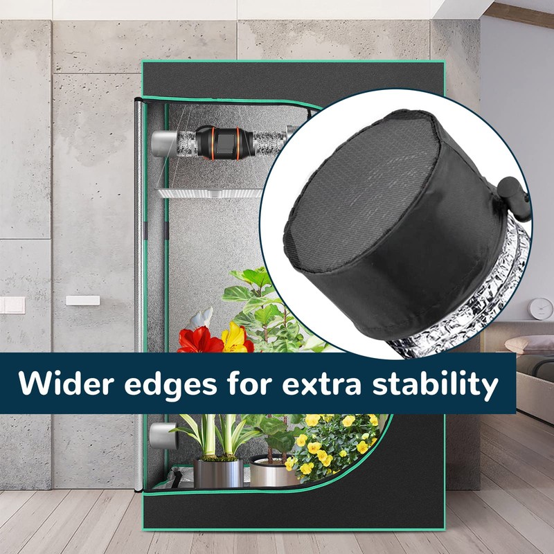 2Pcs 6 Inch Grow Tent Vent Cover Filter, Duct Filter