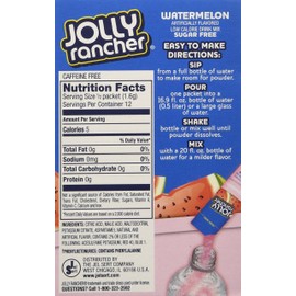 Jolly Rancher Singles-To-Go Sugar Free Watermelon Drink Mix, 6-ct (Pack of 6)