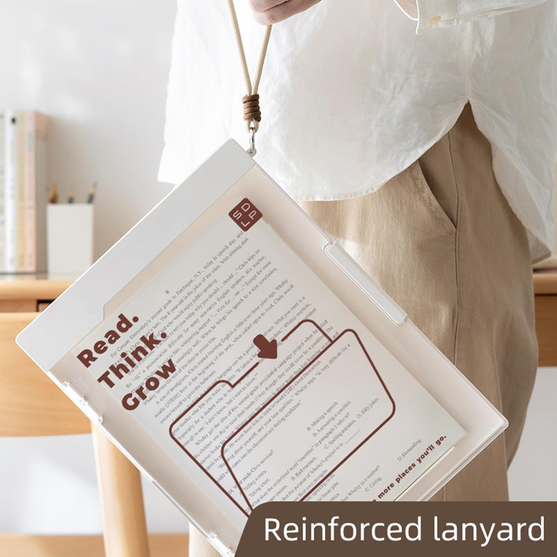 Reinforced Clipboard with Storage, Inner Plastic Folder Attached, Heavy Duty