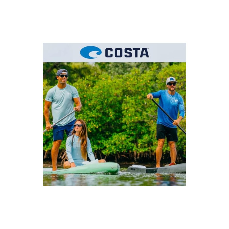 Costa Del Mar Costa 5x7 Recycled Microfiber Cleaning Cloth, Gray