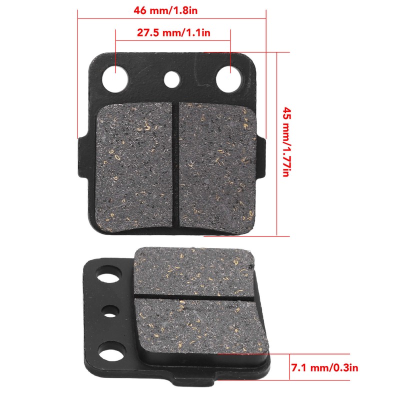 6PCS Front Rear Brake Pads 06435 HA5 671 High Strength
