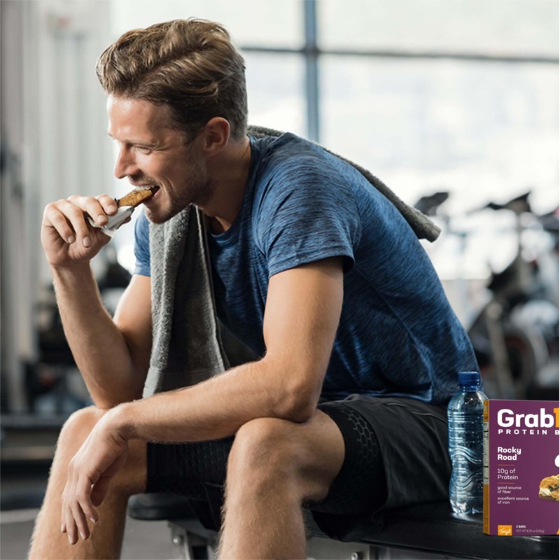 Grab1 Rocky Road Protein Bars | 10 Grams Protein (2