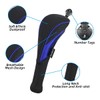 Scott Edward Pack of 3 Golf Hybrid Headcovers with Interchangeable