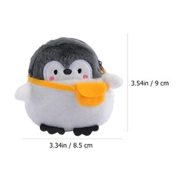 Holibanna 2piezas Monedero Forma De Pingüino Bolsa De Cambio Multi-funcional Diseño De Animales Kawaii Para Niñas Y Estudiantes Práctica Y Portátil