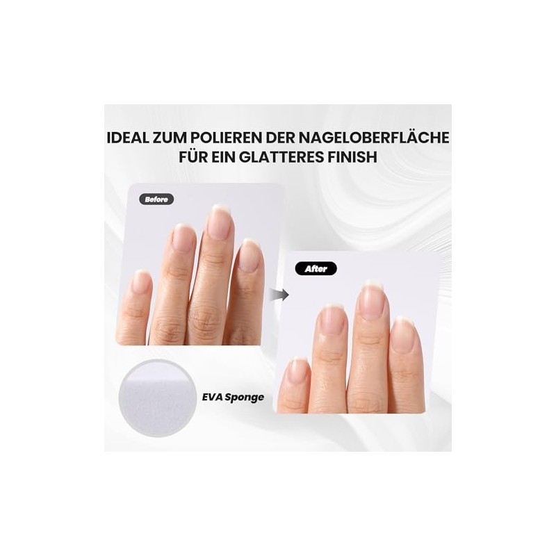 Set of 10 Buffer Files for Nails, Buffer for Nail