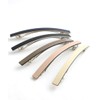 Vingtaine H7349-WH- Color Thin Barrette, Simple, Mature Style, Enameled Hair