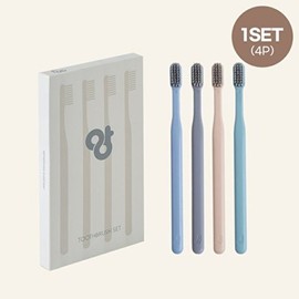 Premium Double Nano Cell Toothbrush 1 SET (4 pcs) / 앙칫솔 프리미엄 이중 나노셀모 앙칫솔 1SET (4개)