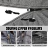 9PCS Zipper Puller Replacement, 3 Sizes Zip Repair Kit, Removable