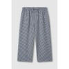 JAJU [JAJU] Women's Rayon Cotton Seersucker 7/8 Pajama Pants_Light Navy