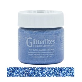 Angelus Flexible Glittercoat Glitter Paint, Baby Blues