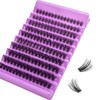 Eyeash Clusters DIY Lash Extensions, 100PCS Natural Individual Lashes Wispy,
